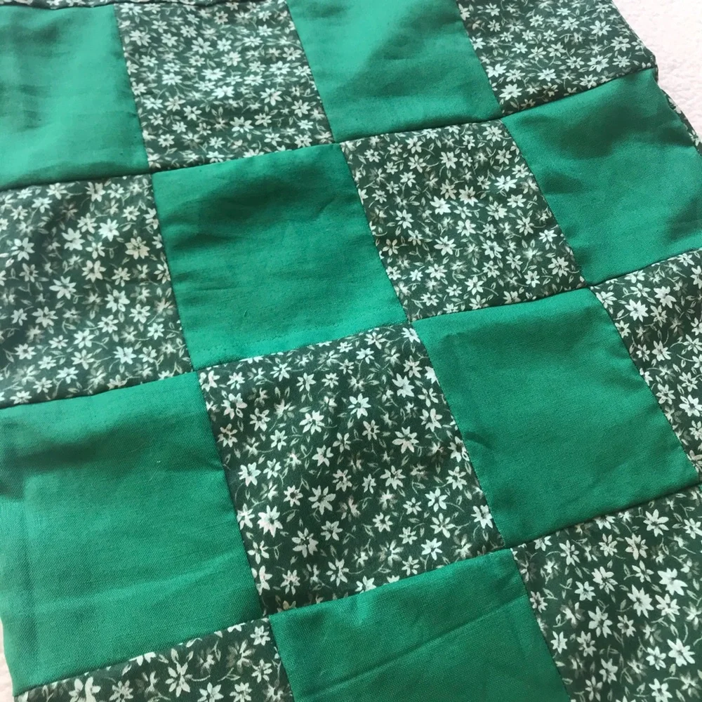 Handmade Forest Green Floral Tote Bag BRAND NEW - Picture 2 of 5